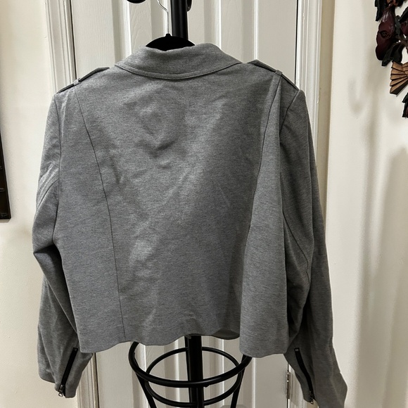 Gray Moto Jacket - Picture 4 of 4